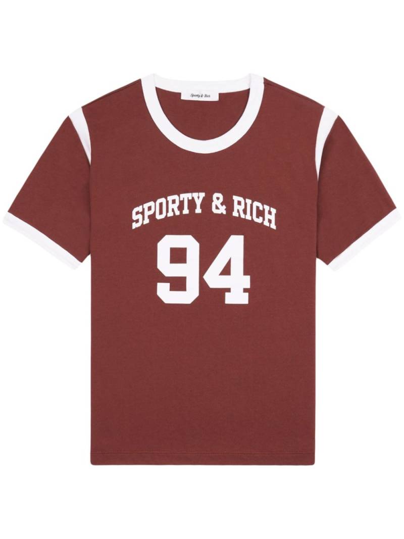 Sporty & Rich SR 94 Sports T-shirt - Red von Sporty & Rich