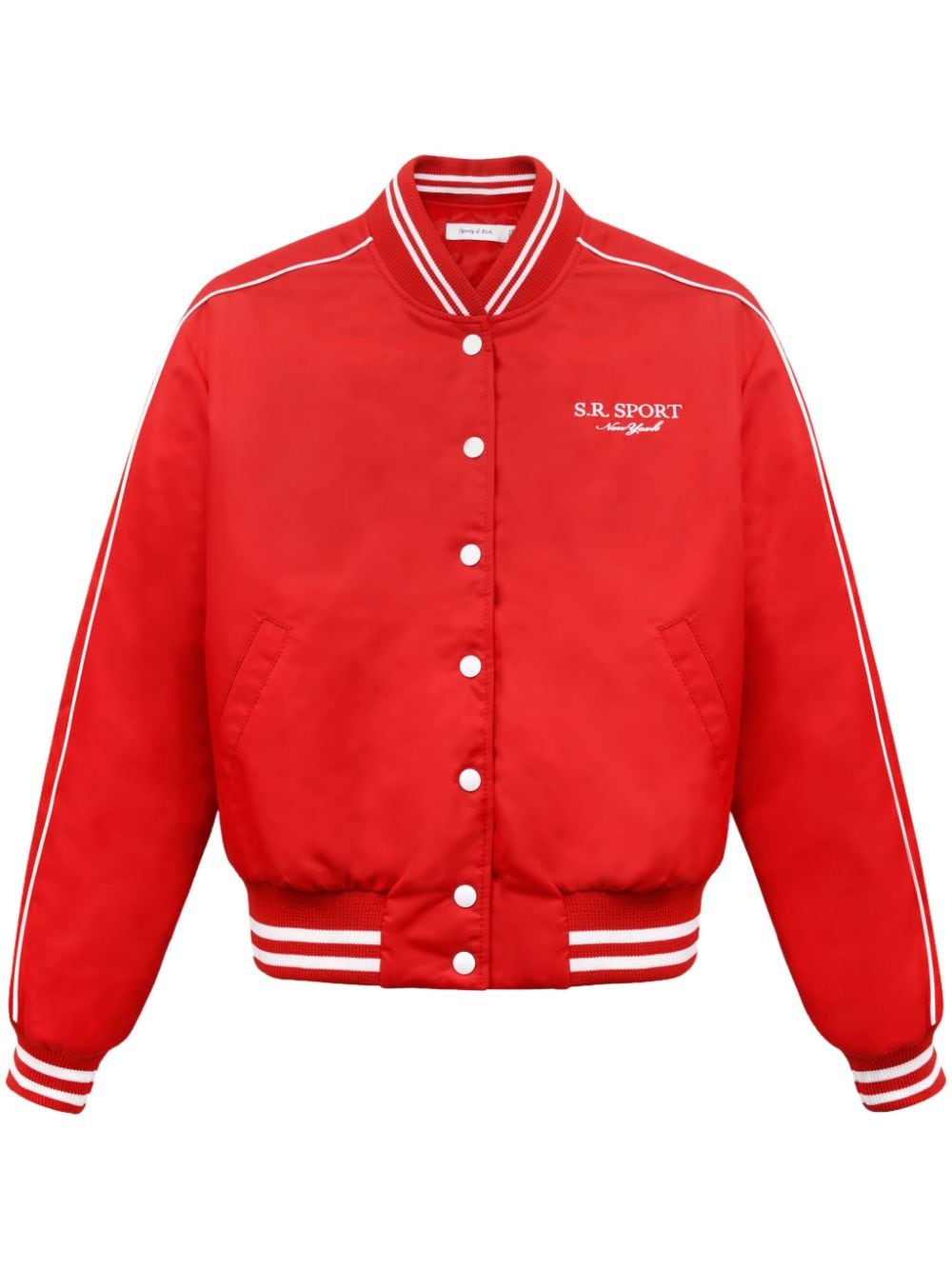 Sporty & Rich SR Sporty varsity jacket - Red von Sporty & Rich