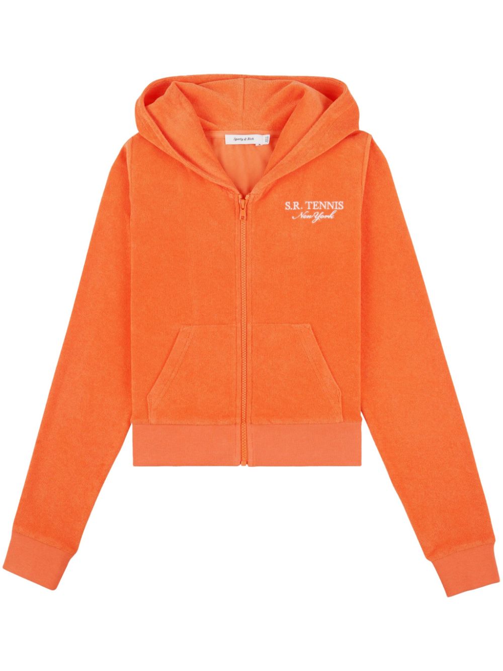 Sporty & Rich SR Tennis terry-cloth hoodie - Orange von Sporty & Rich