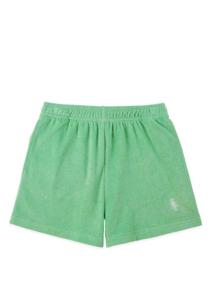 Sporty & Rich SRC cotton track shorts - Green von Sporty & Rich