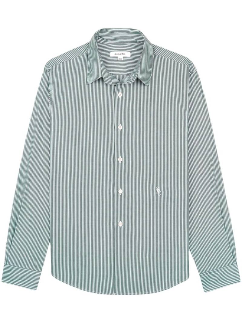 Sporty & Rich SRC striped cotton shirt - Green von Sporty & Rich