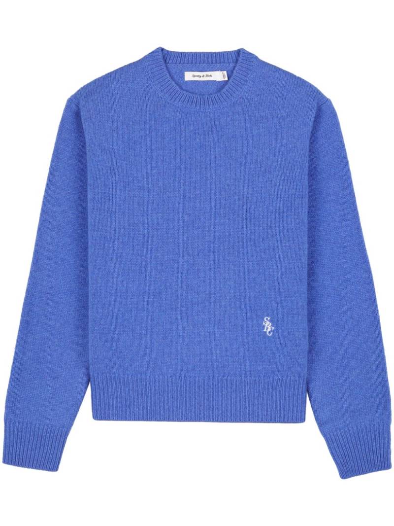 Sporty & Rich SRC wool jumper - Blue von Sporty & Rich