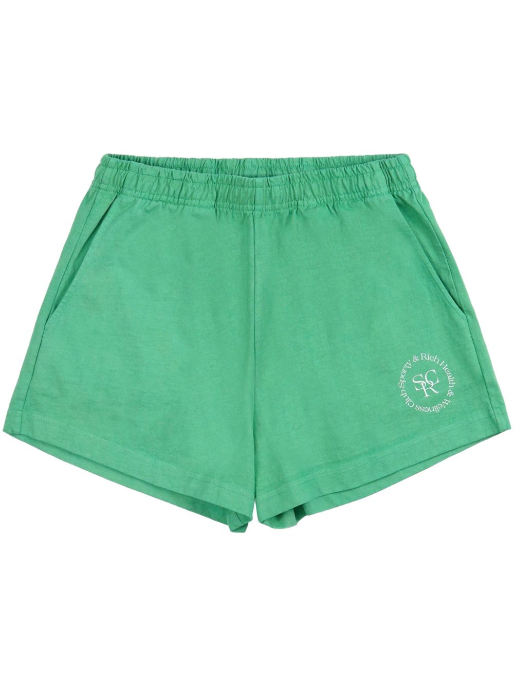 Sporty & Rich SRHWC jersey mini shorts - Green von Sporty & Rich
