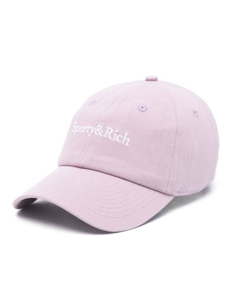 Sporty & Rich Serif Logo cap - Purple von Sporty & Rich