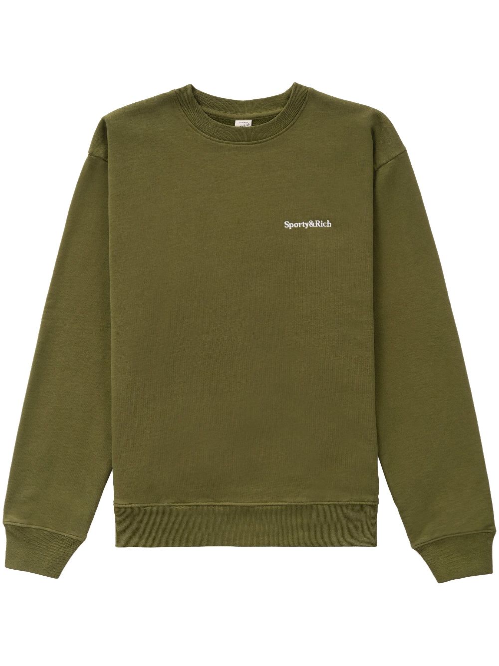 Sporty & Rich Serif embroidered-logo sweatshirt - Green von Sporty & Rich