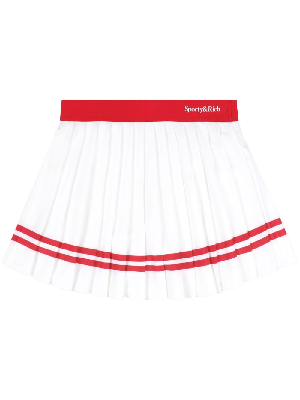 Sporty & Rich Serif pleated skirts - White von Sporty & Rich