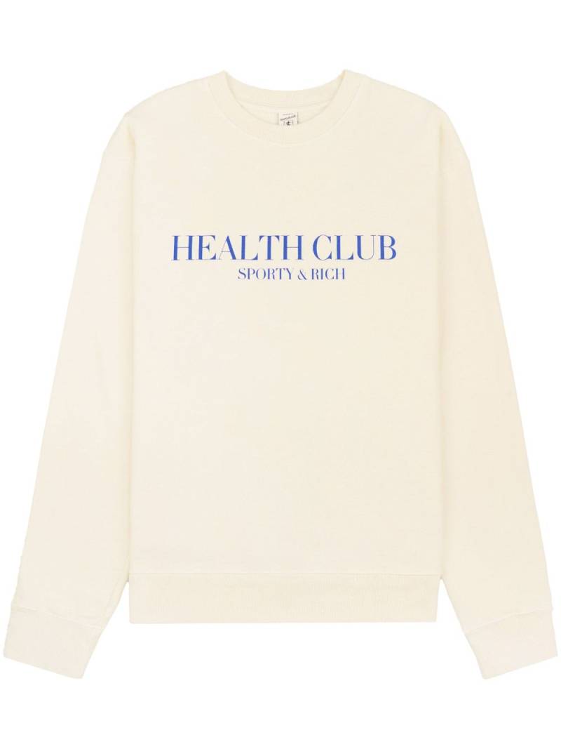 Sporty & Rich Stay Hydrated Health Club sweatshirt - Neutrals von Sporty & Rich