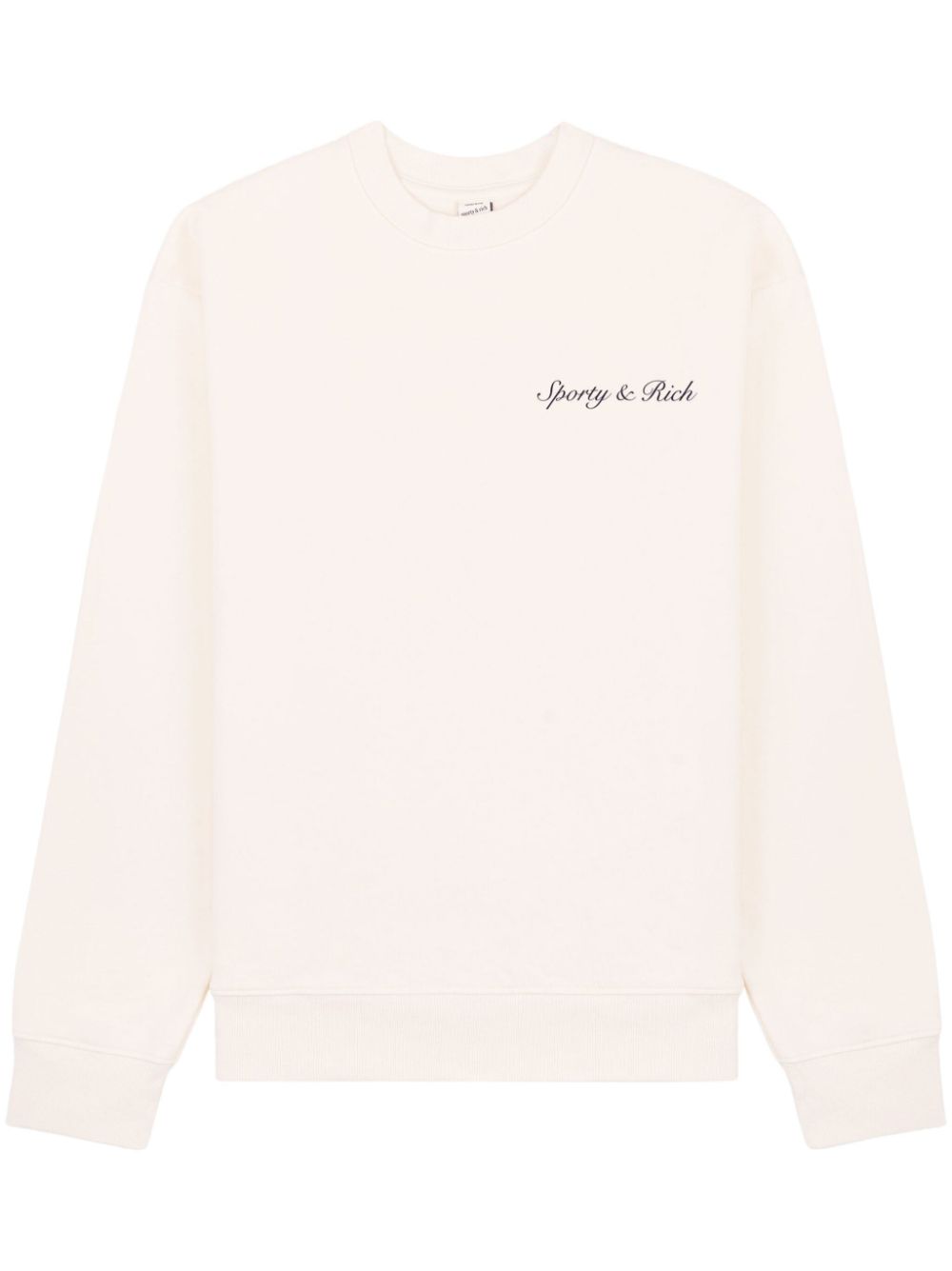 Sporty & Rich Syracuse cotton sweatshirt - White von Sporty & Rich