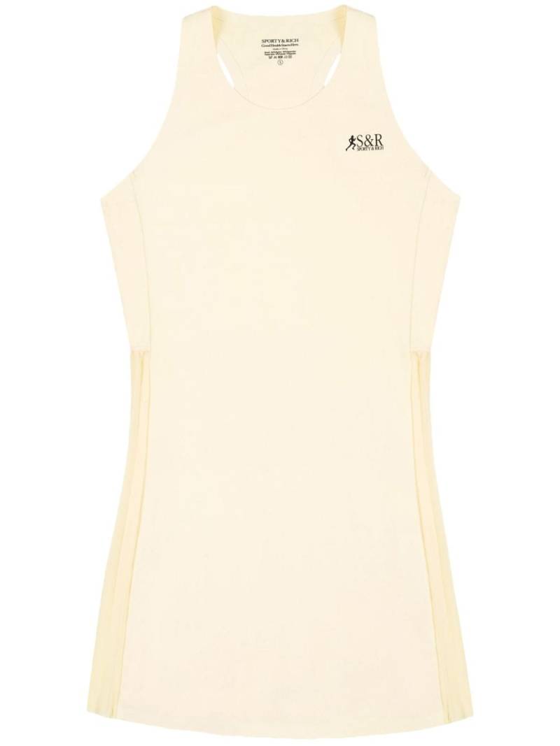 Sporty & Rich The Steffi Action pleated minidress - Neutrals von Sporty & Rich