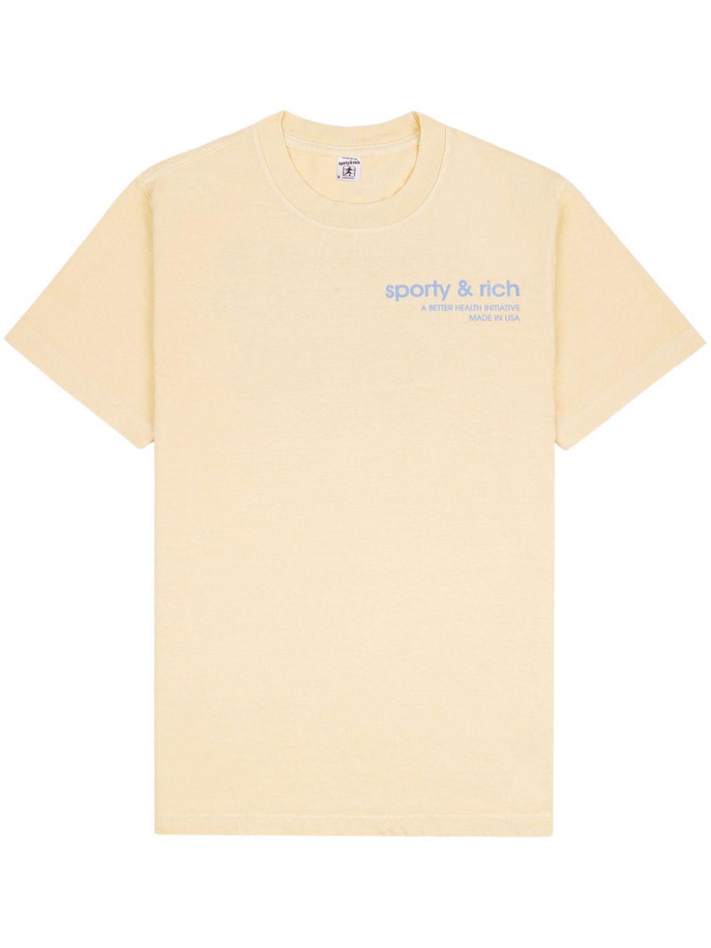 Sporty & Rich USA Health Club cotton T-shirt - Yellow von Sporty & Rich