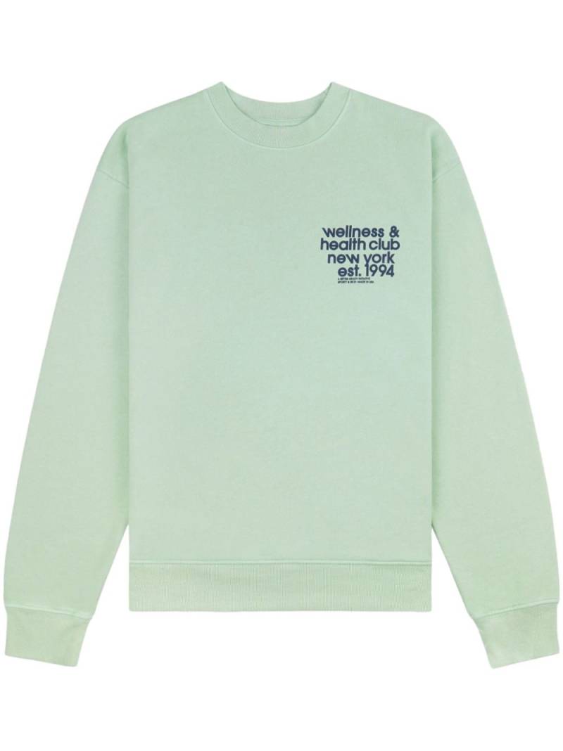 Sporty & Rich USA Health Club crew-neck sweatshirt - Green von Sporty & Rich