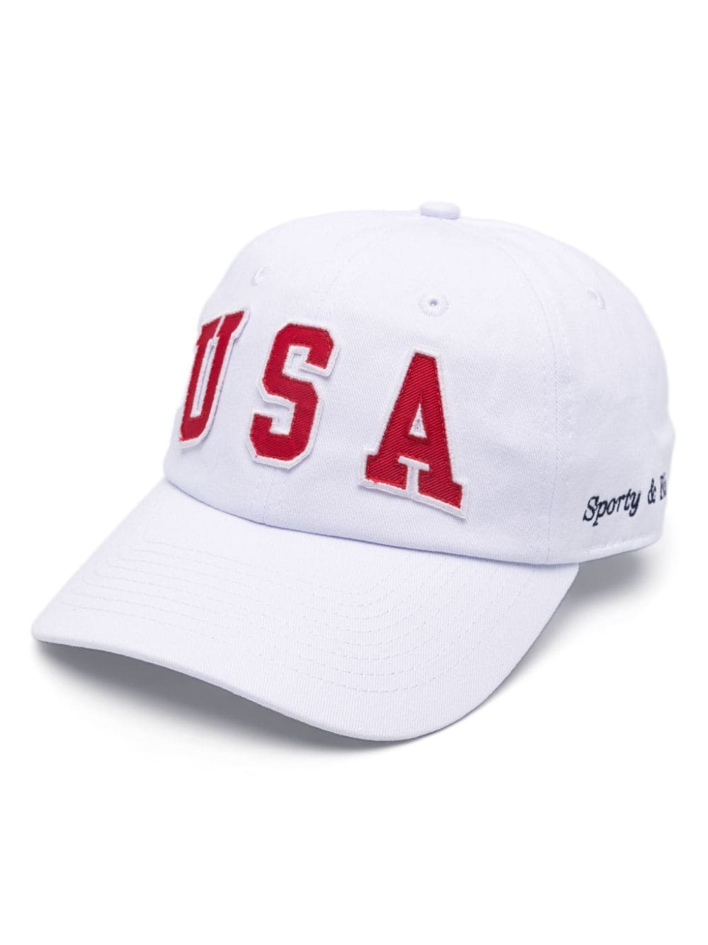 Sporty & Rich USA baseball cap - White von Sporty & Rich