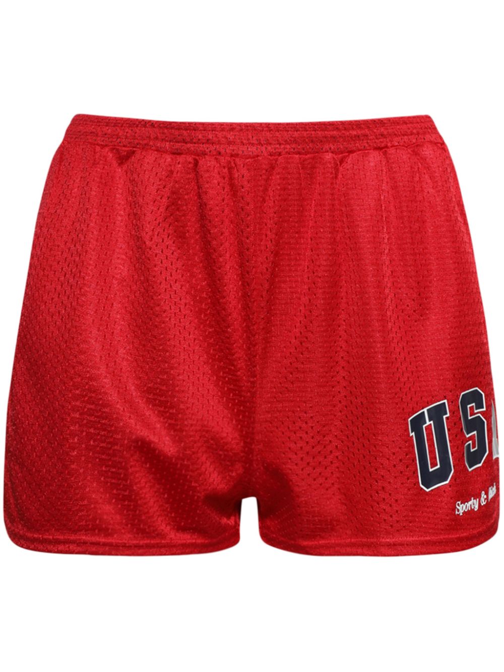 Sporty & Rich USA mesh shorts - Red von Sporty & Rich