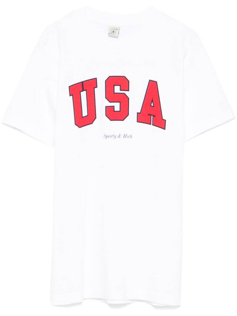 Sporty & Rich USA-print T-shirt - White von Sporty & Rich