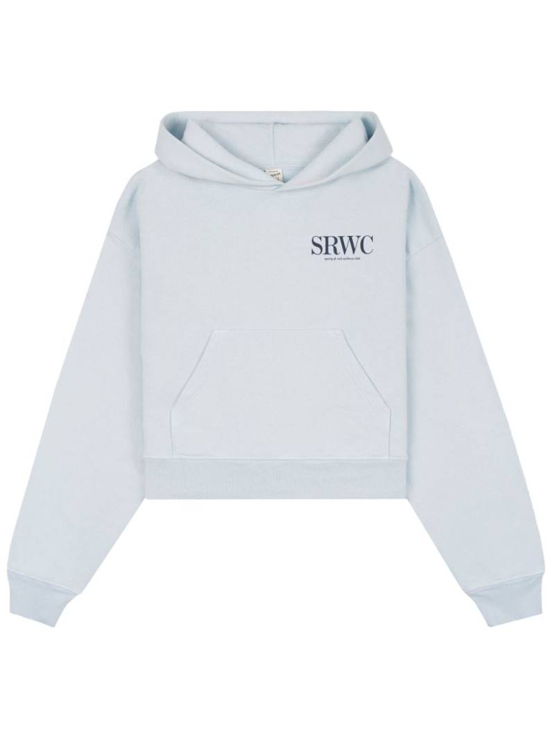 Sporty & Rich Upper East Side cotton hoodie - Blue von Sporty & Rich