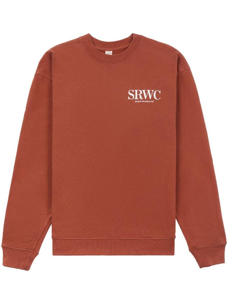 Sporty & Rich Upper East Side logo-print sweatshirt - Brown von Sporty & Rich