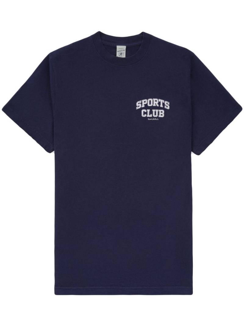 Sporty & Rich Varisty cotton t-shirt - Blue von Sporty & Rich