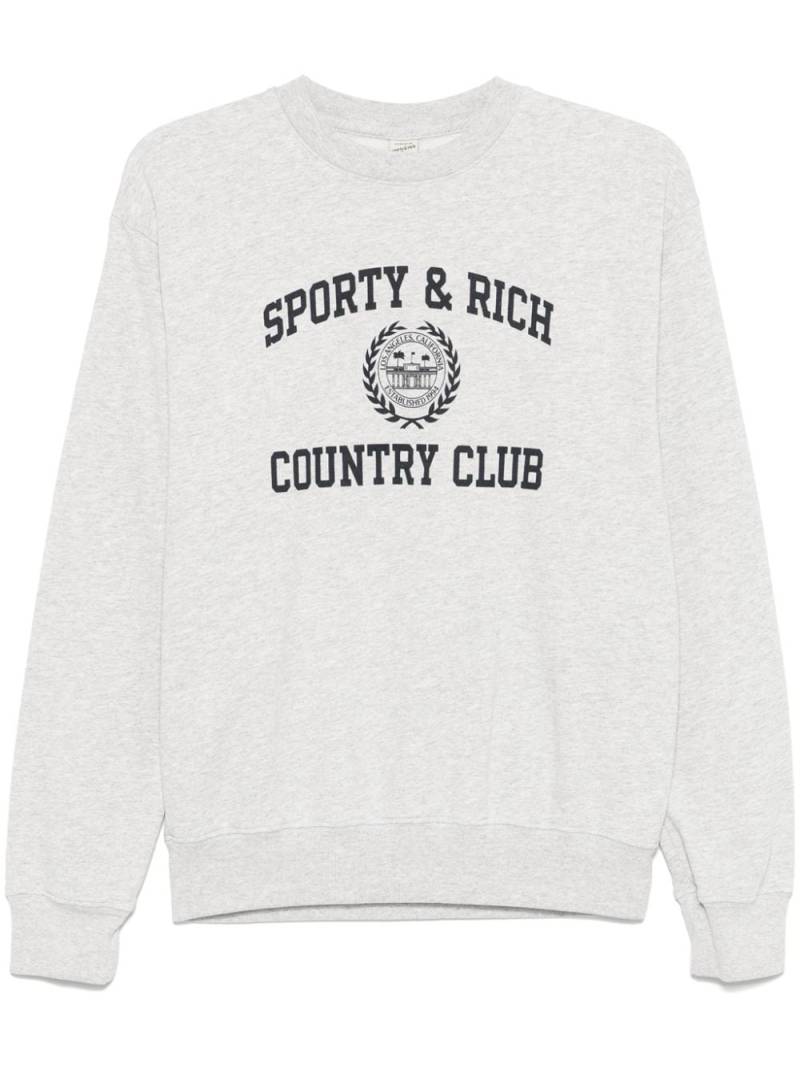 Sporty & Rich Varsity Crest sweatshirt - Grey von Sporty & Rich