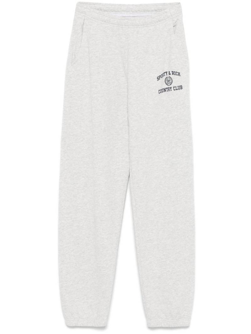 Sporty & Rich Varsity Crest track pants - Grey von Sporty & Rich