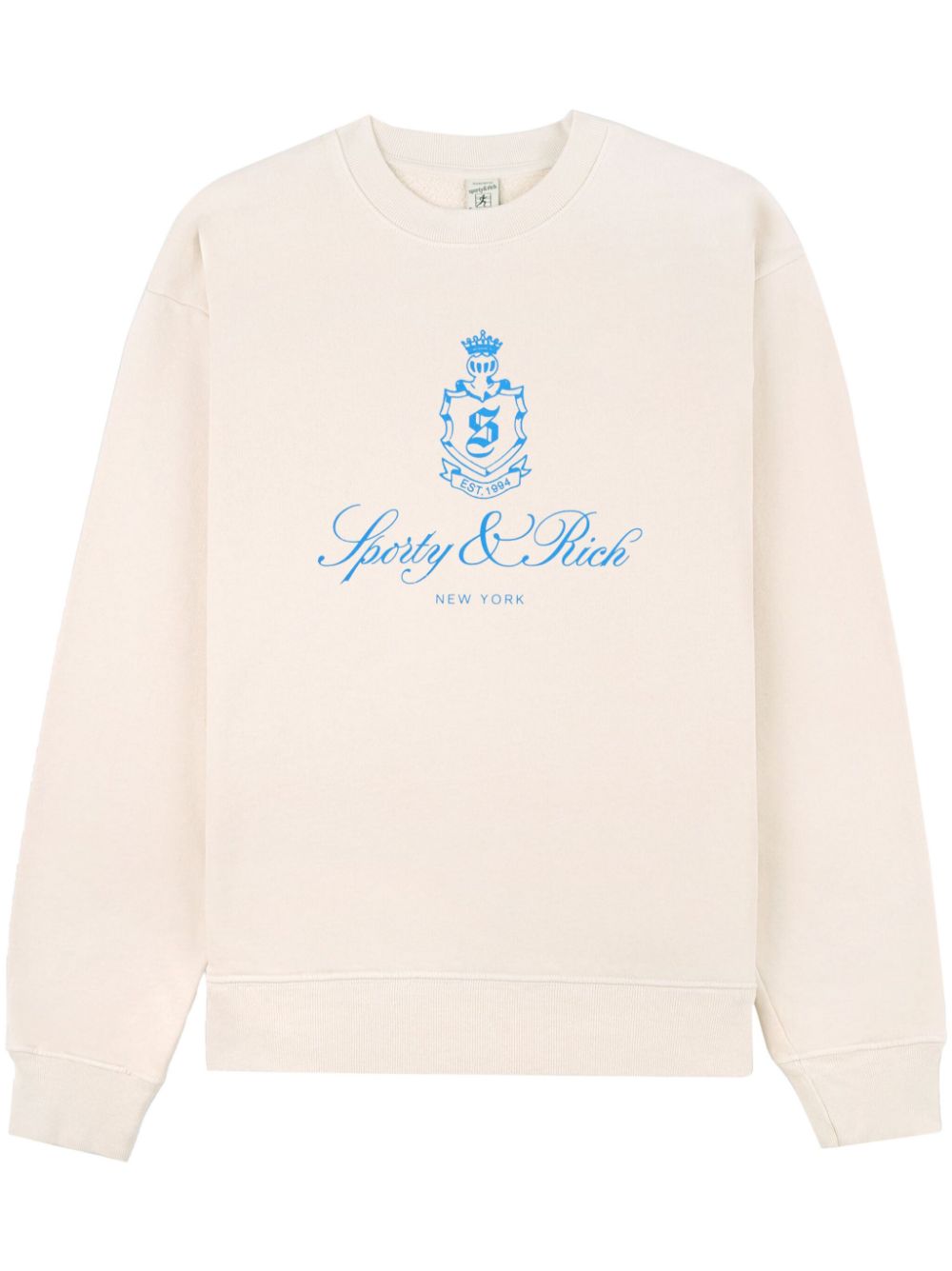 Sporty & Rich Vendom crew-neck sweatshirt - Neutrals von Sporty & Rich