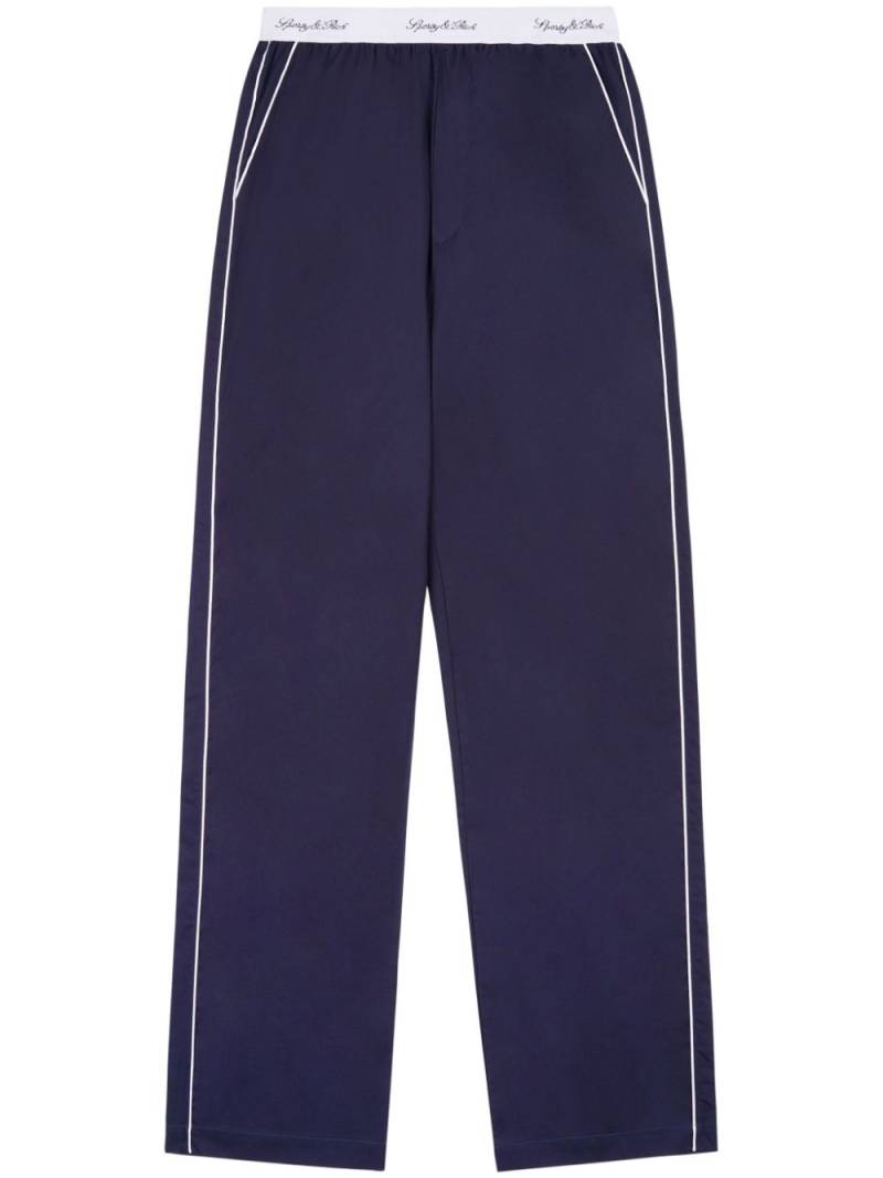 Sporty & Rich Vendome pajama pants - Blue von Sporty & Rich