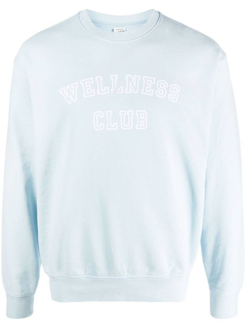 Sporty & Rich Wellness Club crew-neck sweatshirt - Blue von Sporty & Rich