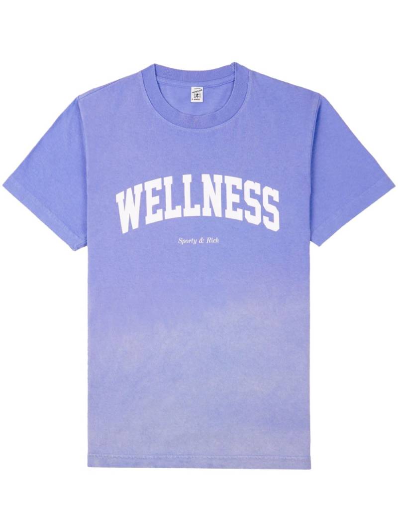 Sporty & Rich Wellness Ivy T-Shirt - Dip Dye - Blue von Sporty & Rich