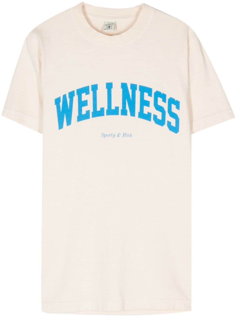 Sporty & Rich Wellness Ivy cotton T-Shirt - Neutrals von Sporty & Rich