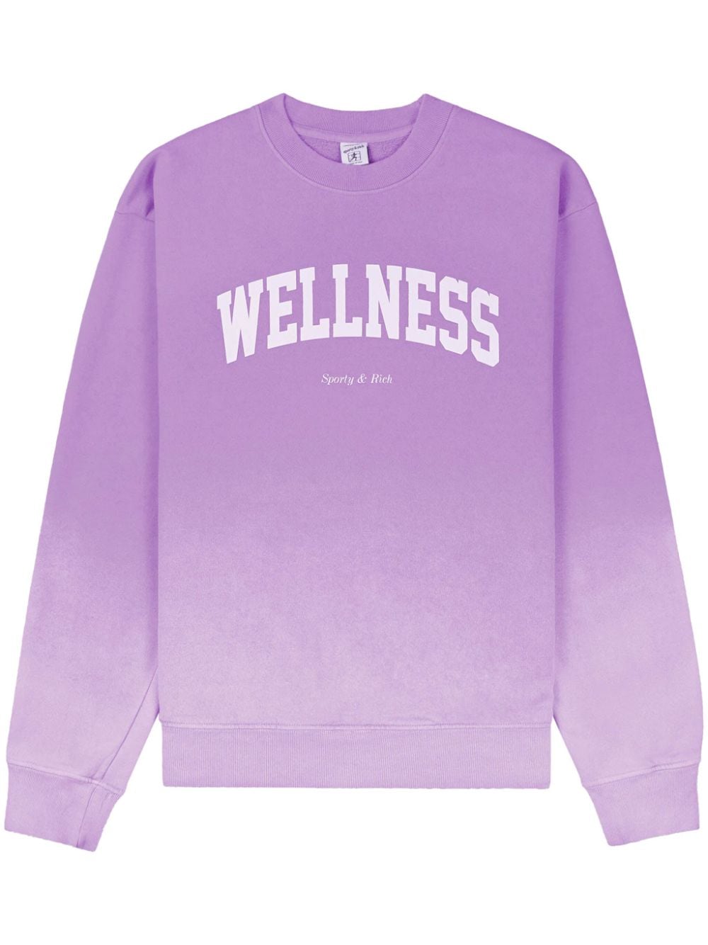 Sporty & Rich Wellness Ivy crew-neck cotton sweatshirt - Purple von Sporty & Rich