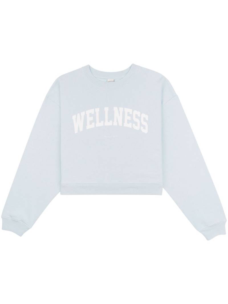 Sporty & Rich Wellness Ivy cropped sweatshirt - Blue von Sporty & Rich