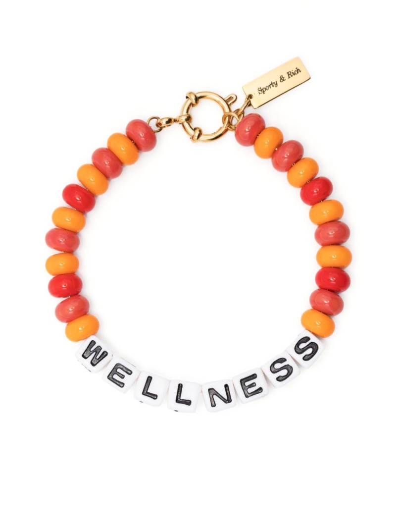 Sporty & Rich Wellness bead bracelet - Orange von Sporty & Rich