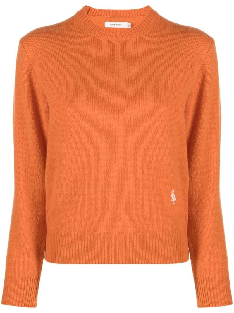 Sporty & Rich crew-neck jumper - Orange von Sporty & Rich