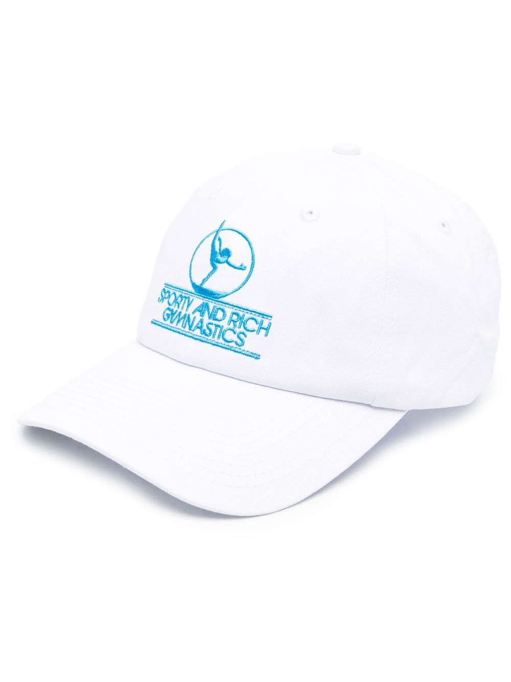 Sporty & Rich embroidered-logo baseball cap - White von Sporty & Rich