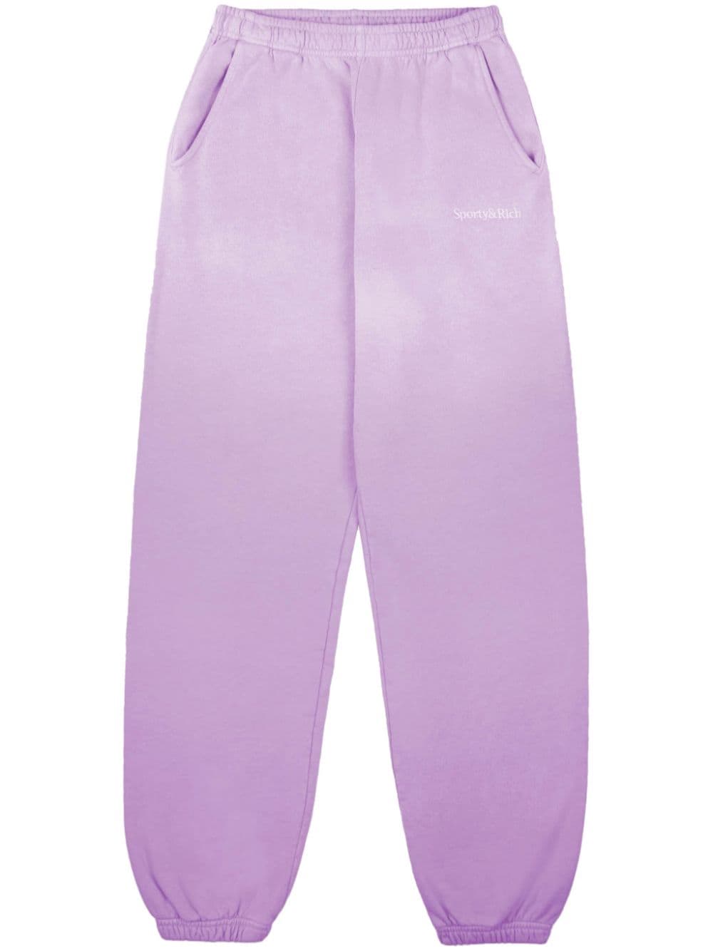 Sporty & Rich faded straight-leg track pants - Purple von Sporty & Rich