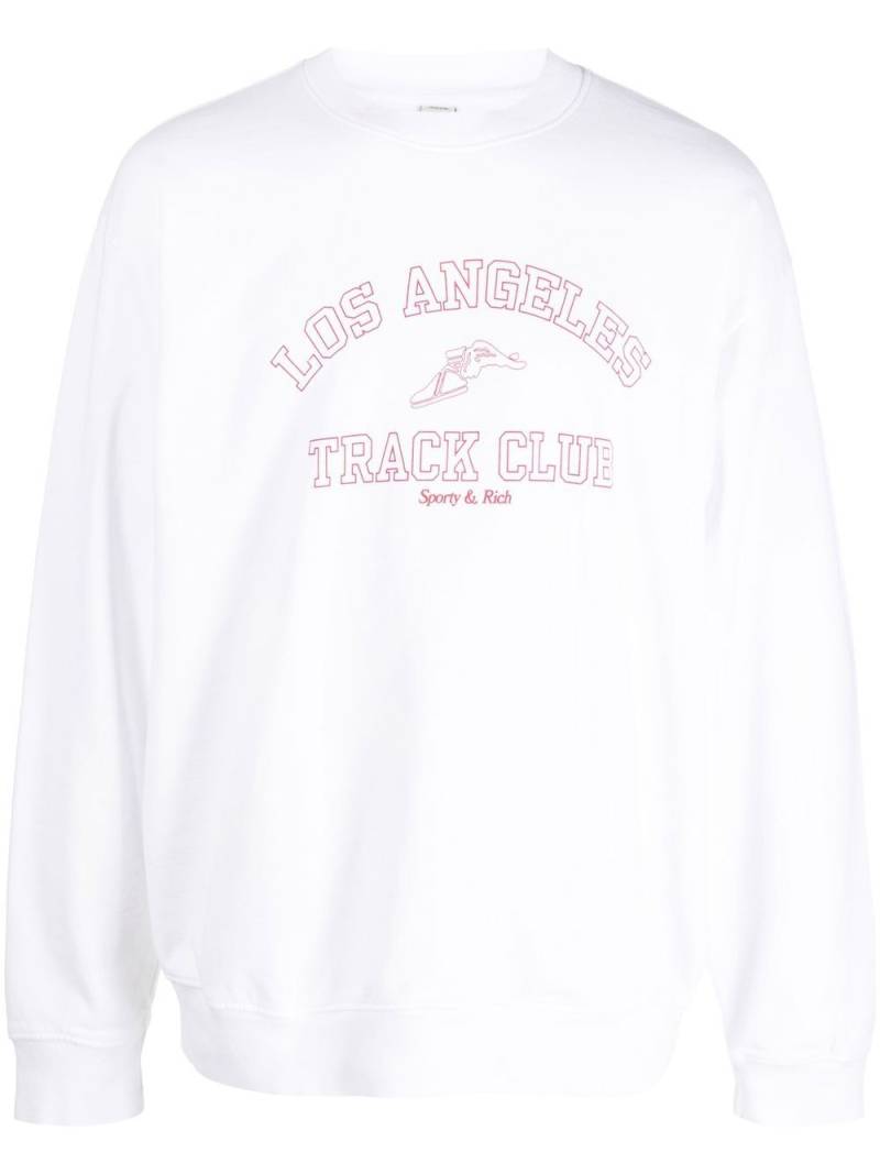 Sporty & Rich graphic print sweatshirt - White von Sporty & Rich