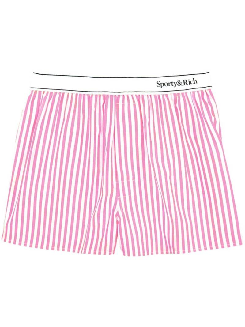 Sporty & Rich logo-band boxer shorts - Pink von Sporty & Rich