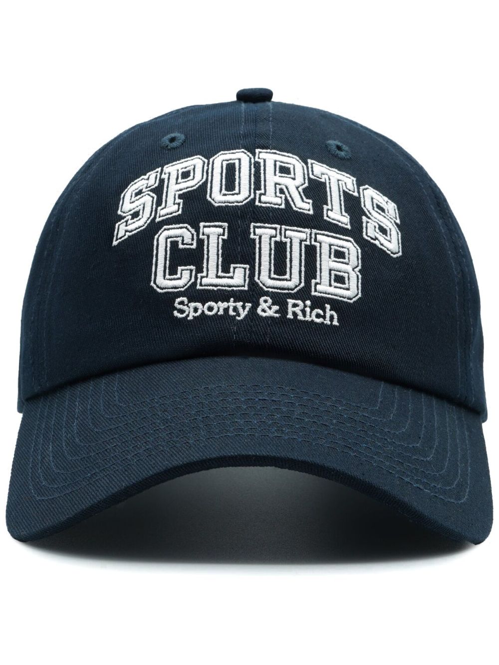 Sporty & Rich logo-embroidered cotton cap - Blue von Sporty & Rich