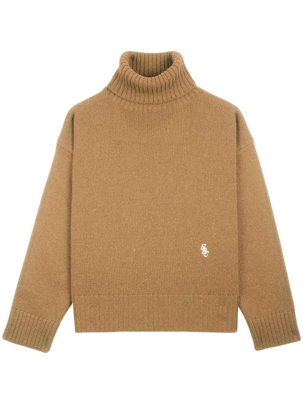 Sporty & Rich logo-embroidered wool jumper - Brown von Sporty & Rich