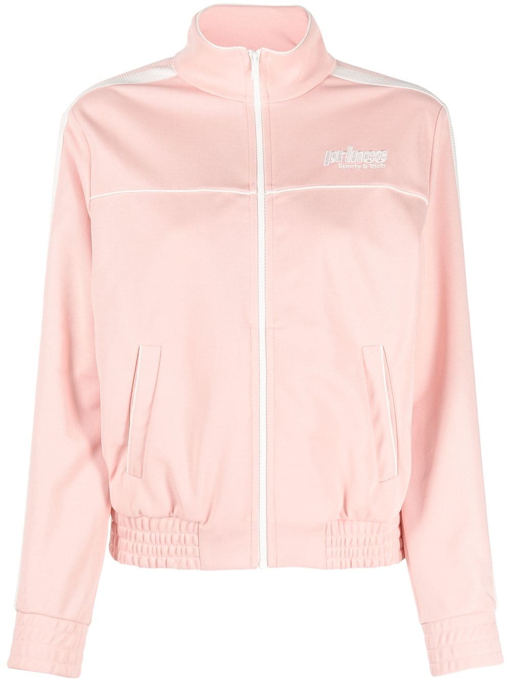 Sporty & Rich logo-embroidered zip-up jacket - Pink von Sporty & Rich