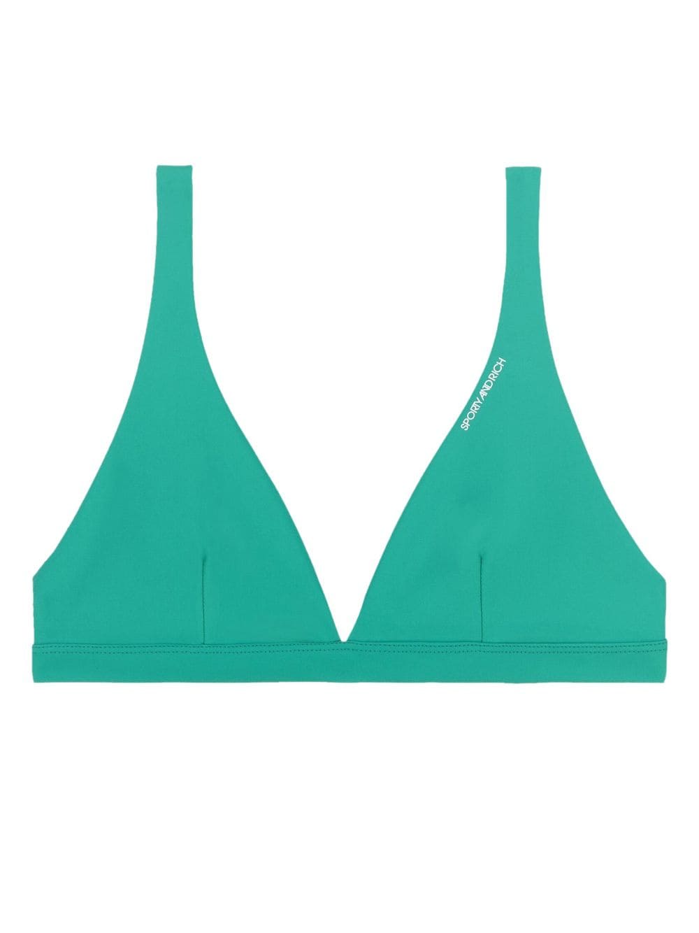 Sporty & Rich logo-print bikini top - Green von Sporty & Rich