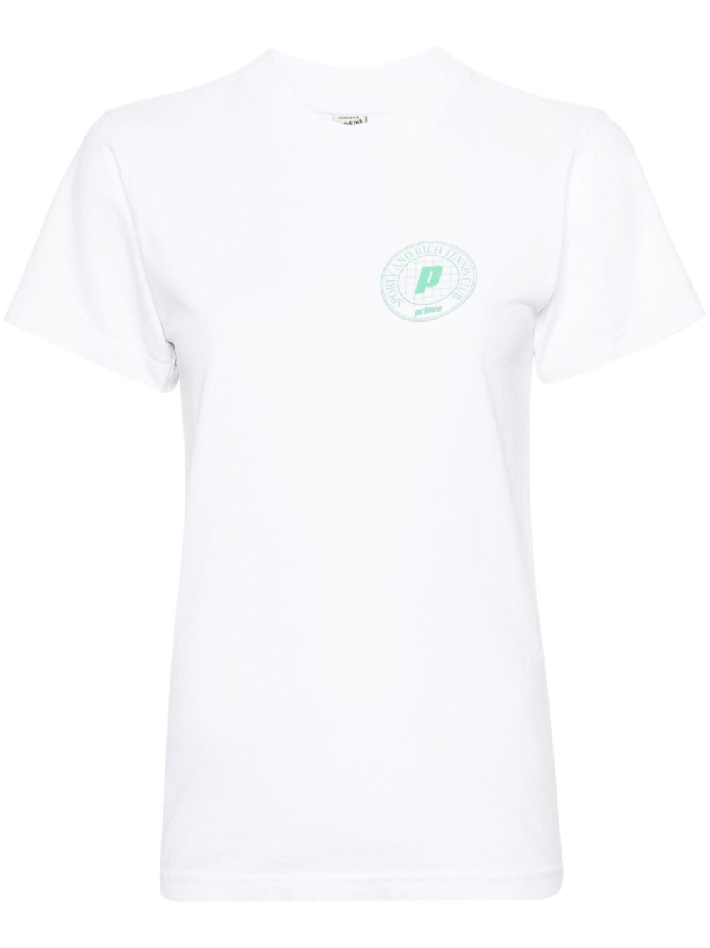 Sporty & Rich logo-print cotton T-shirt - White von Sporty & Rich