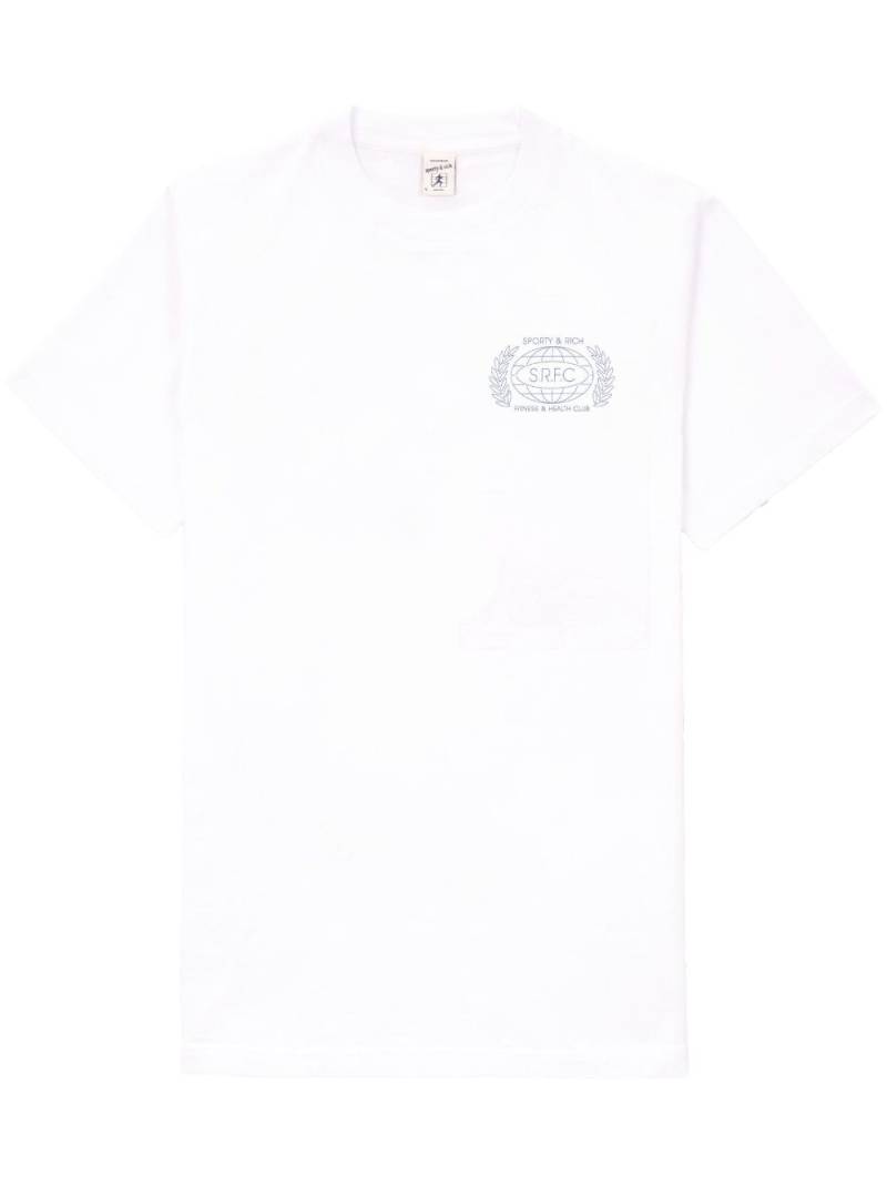 Sporty & Rich logo-print crew-neck T-shirt - White von Sporty & Rich