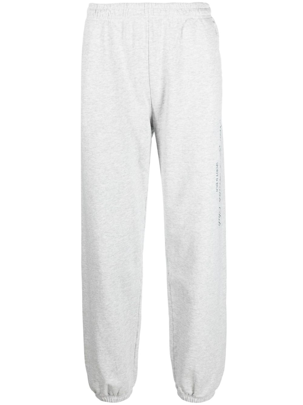 Sporty & Rich logo-print elasticated-waistband track pants - Grey von Sporty & Rich