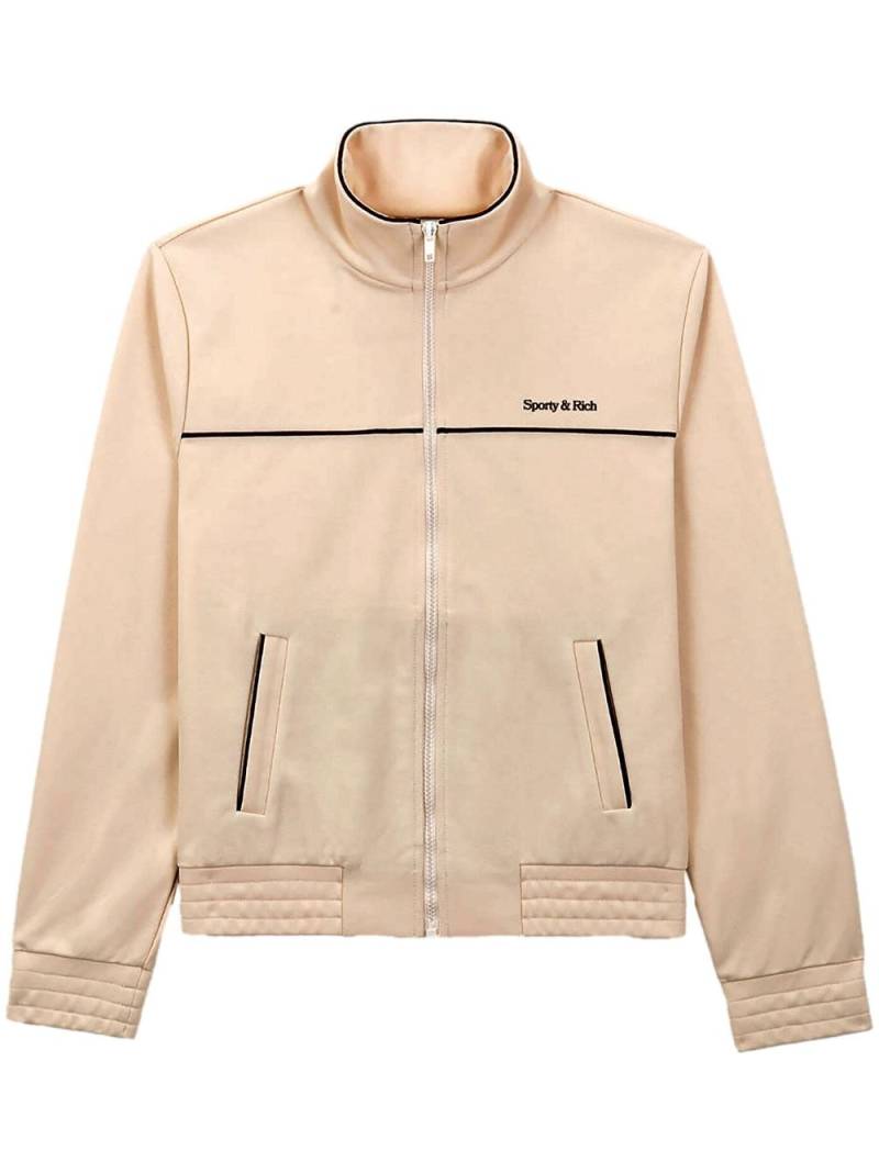 Sporty & Rich logo-print performance jacket - Neutrals von Sporty & Rich