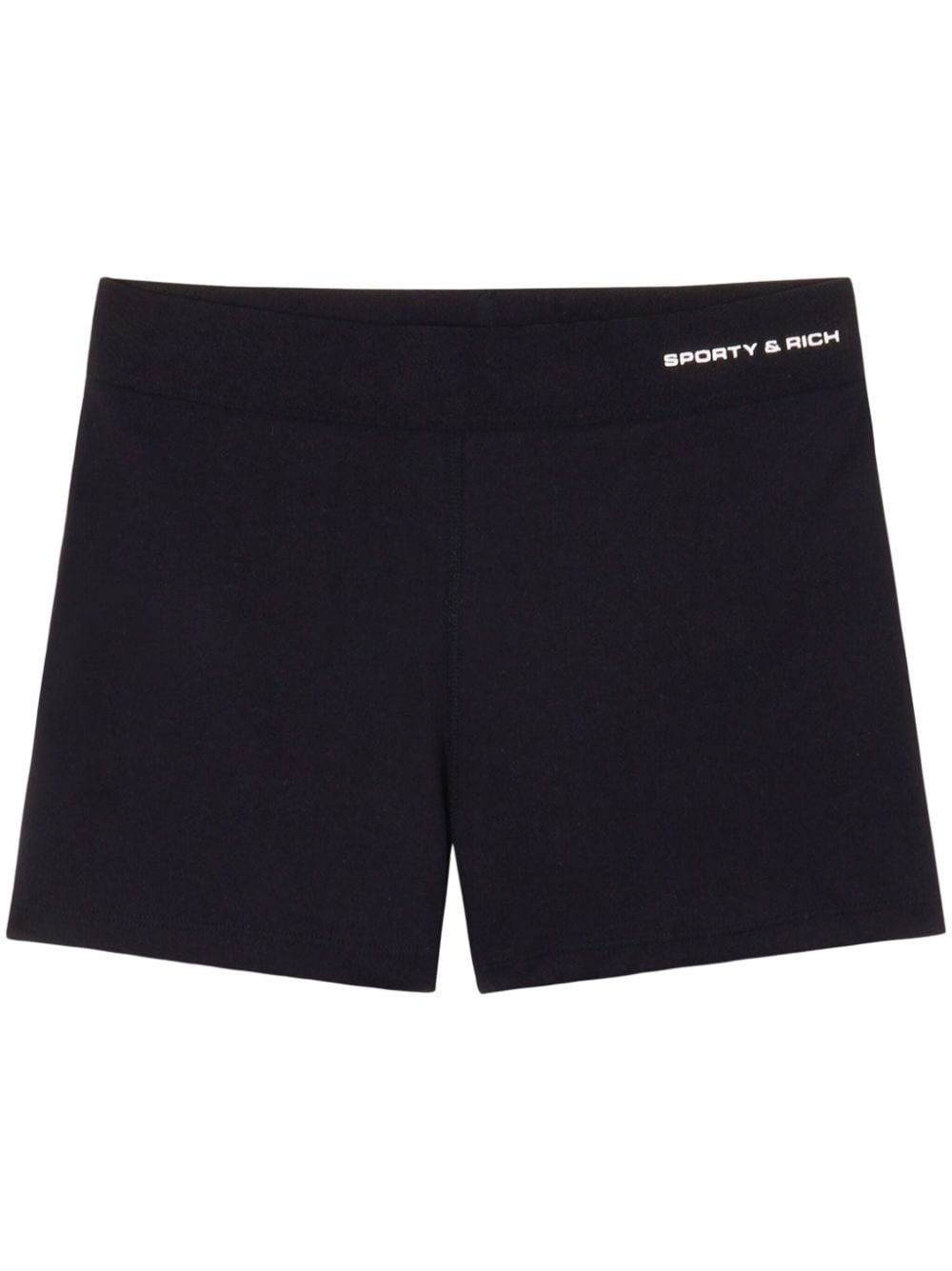Sporty & Rich logo-print shorts - Black von Sporty & Rich