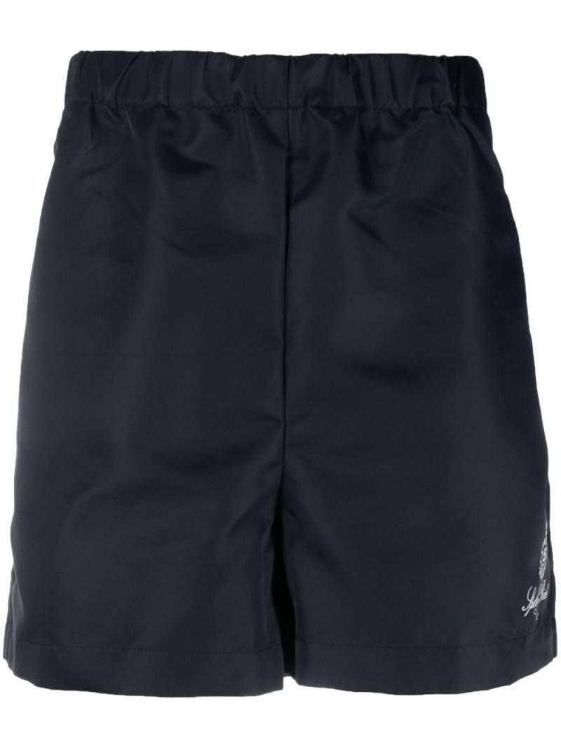 Sporty & Rich logo-print swim shorts - Blue von Sporty & Rich