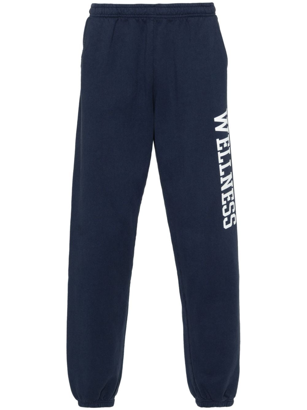 Sporty & Rich logo-print tapered trousers - Blue von Sporty & Rich