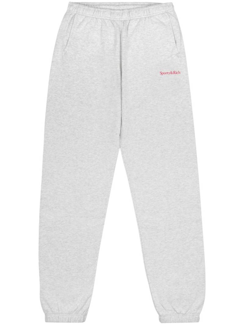 Sporty & Rich logo-print track pants - Grey von Sporty & Rich