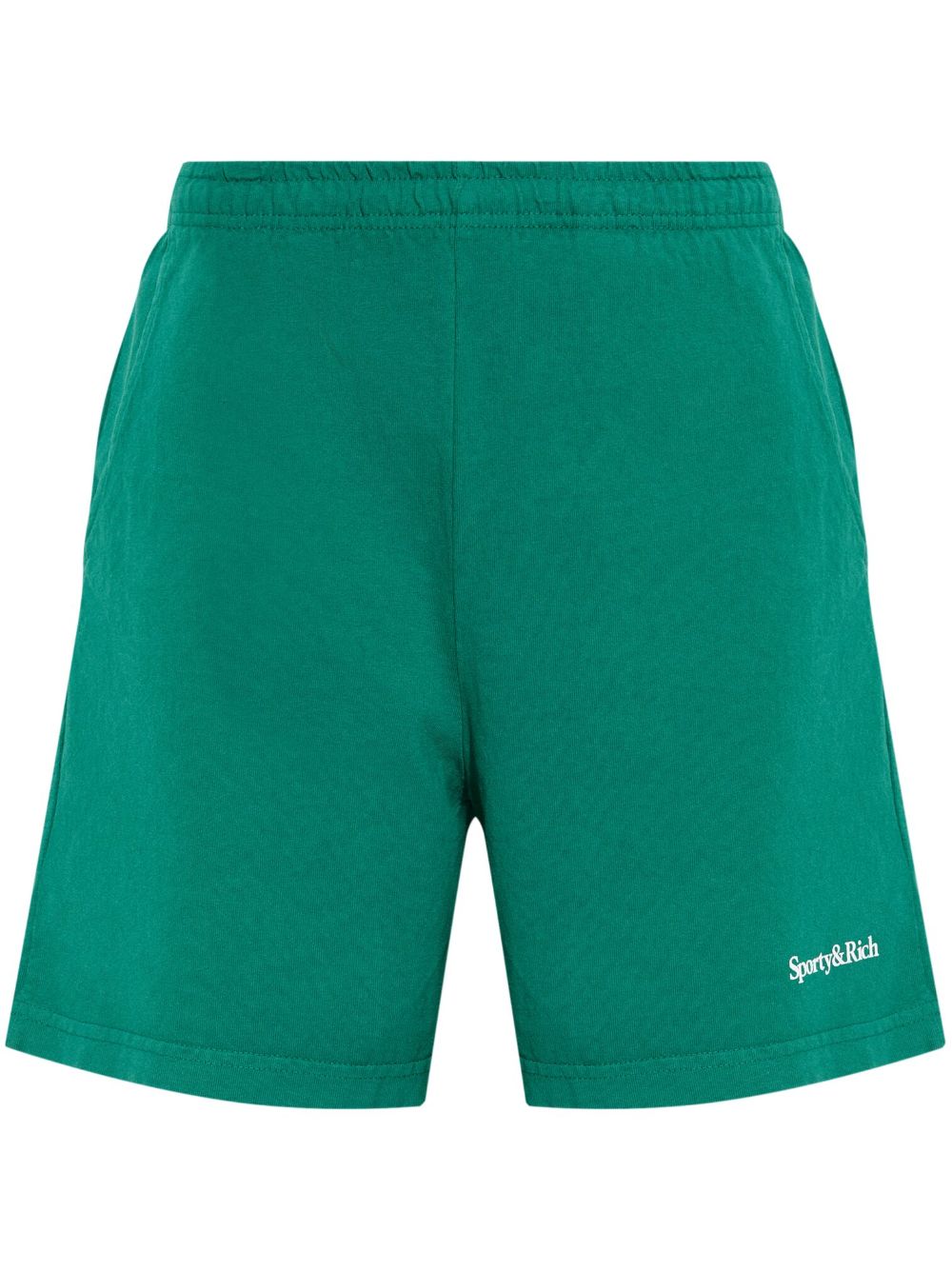 Sporty & Rich logo shorts - Green von Sporty & Rich