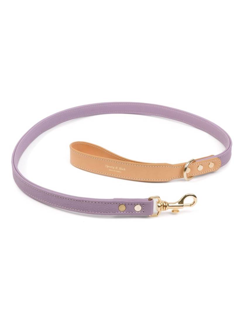 Sporty & Rich logo-stamp leather dog leash - Purple von Sporty & Rich